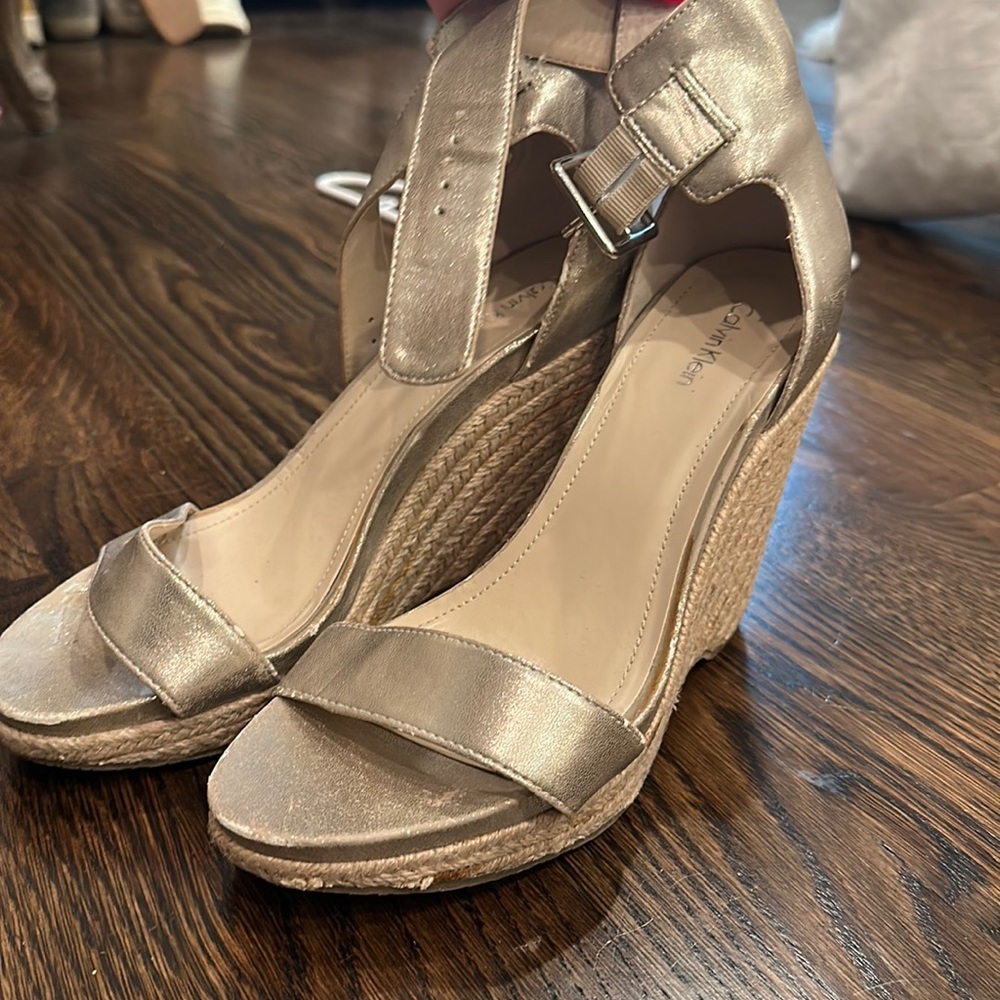 Calvin Klein gently worn wedges